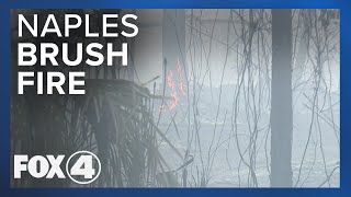 Naples Brush Fire Continues to Burn