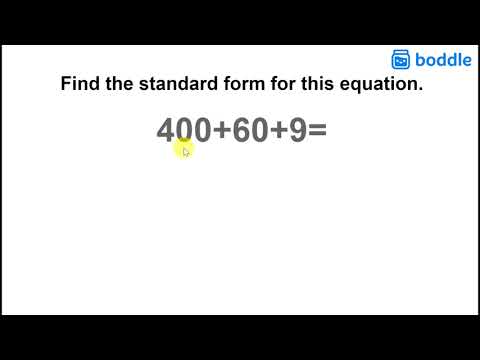 Finding Standard Form