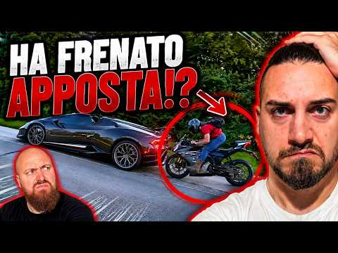 Una Lamborghini inchioda per farsi tamponare da una moto?😱 - SPAVALD LATE MOTORShow