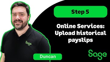 Sage 50 Payroll (UK): Online Services - Upload historical payslips