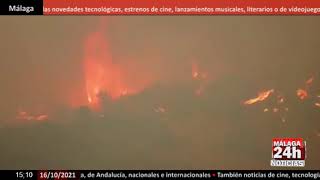 🔴Noticia - Aparece humo en el incendio de Sierra Bermeja, que está controlado pero sin extinguir