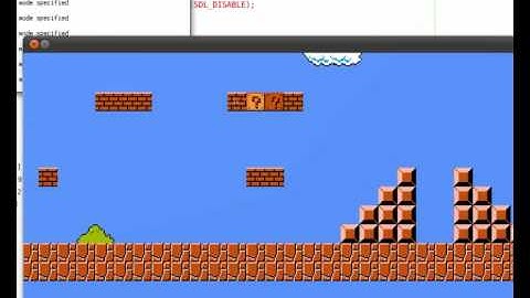 Super Mario Bros wide res 16:9 - linux  SDL/OpenGL object pascal