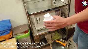 Thông Bồn Rửa Bát Bị Nghẹt Với Bột Thông Cống Nhật