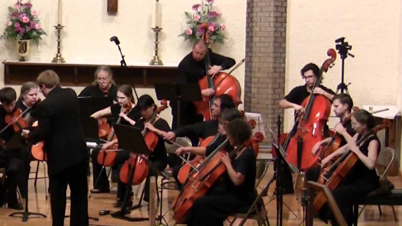 New Violin Family Orchestra Plays Bach Air on G String - YouTube