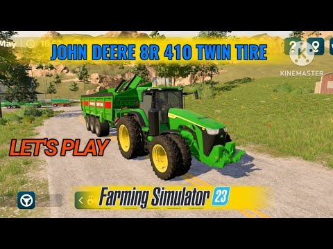 Most Popular🔥John Deere 8r 410 Twin Tire Farming Simulator 23-Mobile