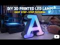 My First DIY Glowing LED Letter Lamp with ESP32