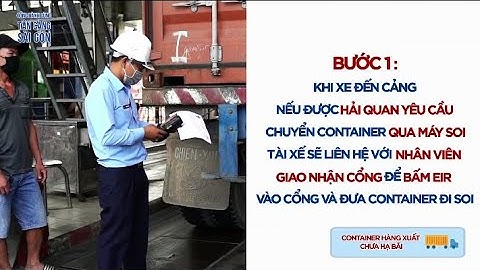 OUT TRÌNH SOI CONTAINER HÀNG XUẤT - NHẬP THEO YÊU CẦU CỦA HẢI QUAN TẠI CẢNG CÁT LÁT.