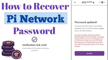 How To Reset Pi Network App Password | Recover pi network password complete explained