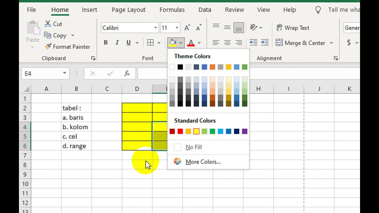 2 Belajar Mengenal Tampilan Jendela Ms Excel YouTube 2 Belajar Mengenal Tampilan Jendela Ms Excel YouTube