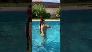 Lana Rose Dancing In Swimming Pool Bikini 