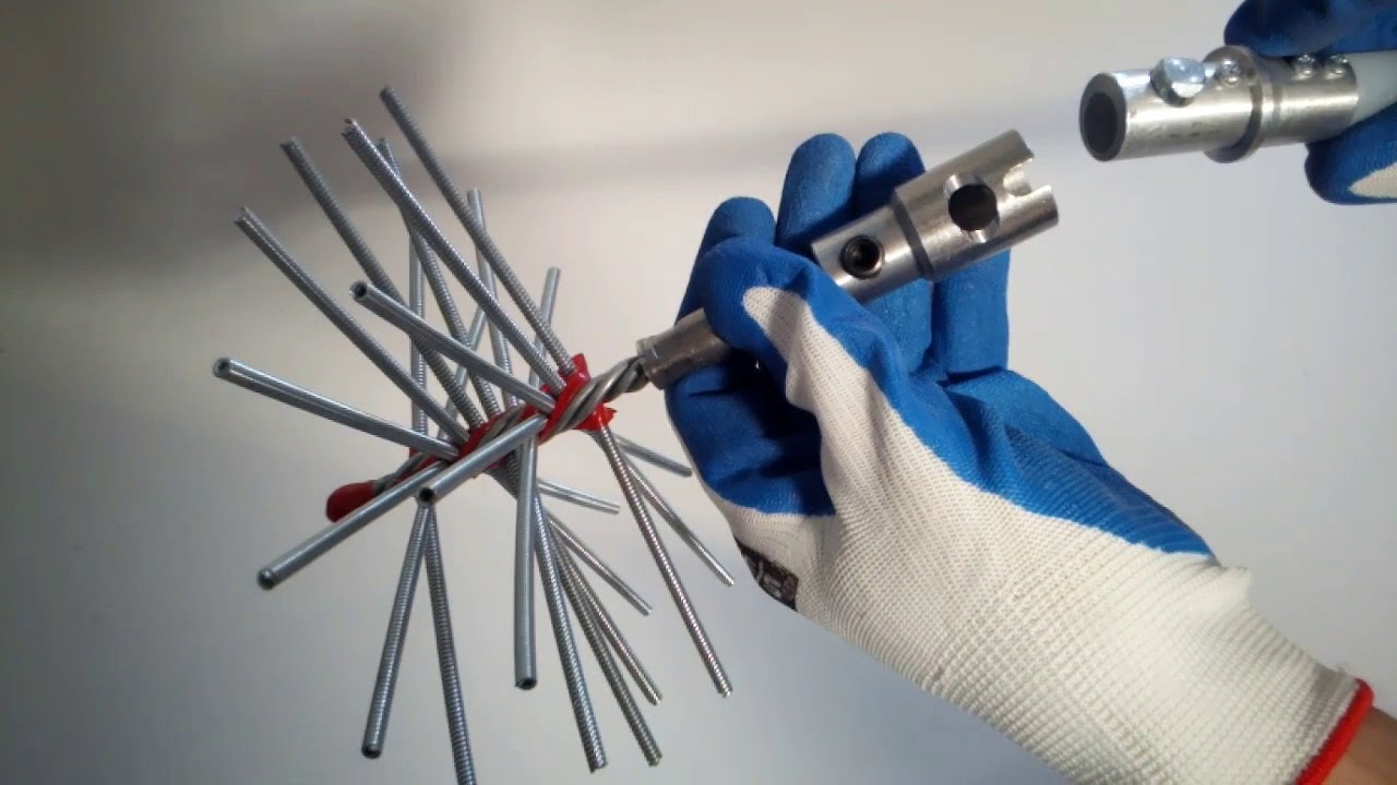 Virra Click - zestaw do czyszczenia kominów od dołu - YouTube