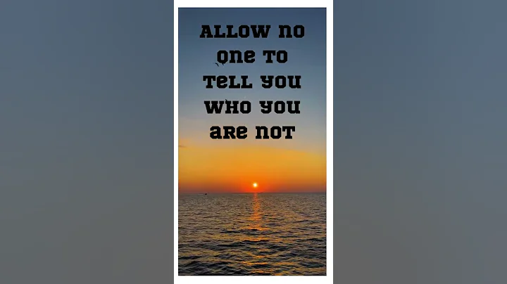 Positive Quote On Allowing No One To Tell You Who ...