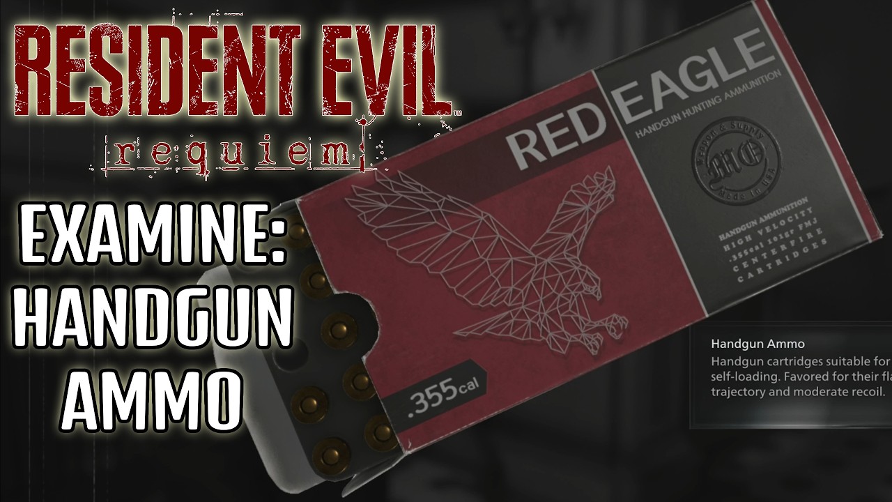Resident Evil Requiem - Examine Handgun ammo - YouTube