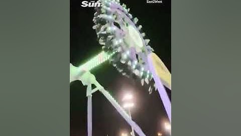 Terrifying moment swinging ‘360 Degrees’ amusement park ride splits in HALF