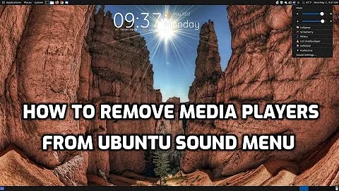 How to Remove Media Players From Ubuntu Sound Menu
