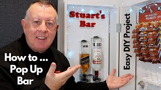 Easy, Fun, Pop Up Home Bar Build for Parties