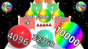 Satisfying Mobile Game Ball Run 2048 Game Level up Gameplay Walkthrough Android, iOS part 12