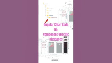 Angular Clean Code Tip: Component-Specific Interfaces #angular #coding #typescript