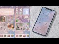 customizing my iphone 🍧 ios 14 / how to have an aesthetic phone 🌷