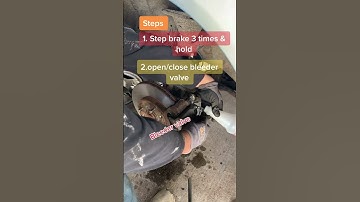 How to fix spongy brakes on a car EASY