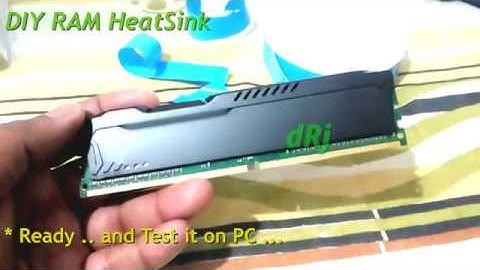 DIY Attach DDR4 RAM HeatSink