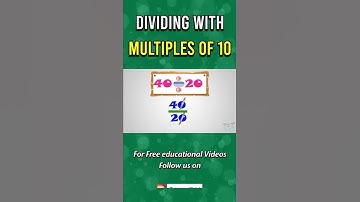 How To Divide By Multiples of 10 | Divide Examples | Math #math #shorts #kids #education