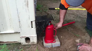 Como apoiar container?