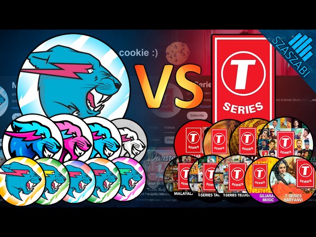 MrBeast vs T-Series - YouTube Subscriber Battle class=