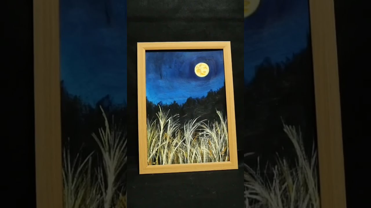 十五夜の月】#油彩画 #芸術 #油絵 #絵 #アート #oilpainting