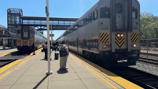 Amtrak San Joaquin Train #714 & Amtrak Capitol Corridor Train #728 at OKJ Station in Oakland CA