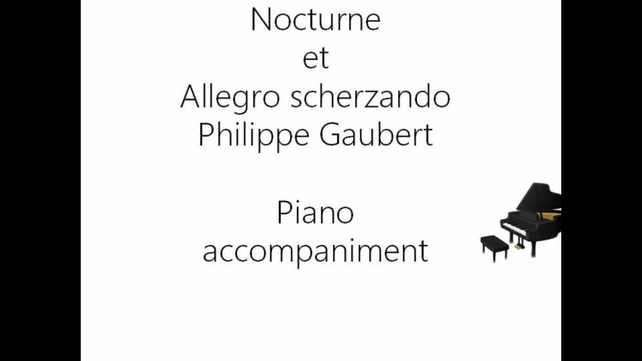 Nocturne et Allegro sherzando:Philippe Gaubert piano accompaniment ...