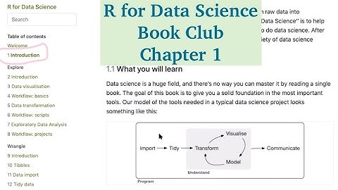 R for data science book club chapter 1 | a quick introduction of the book| whole process
