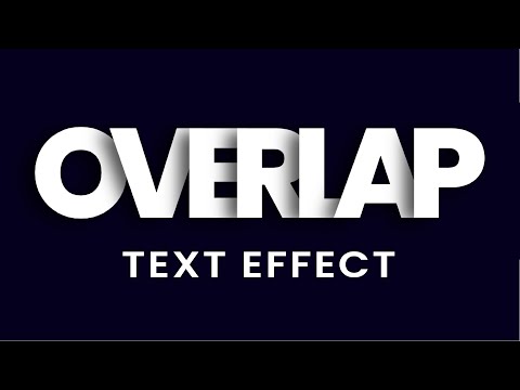Overlap Text Effect | HTML, CSS Text Effect