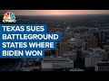 Texas sues battleground states where Biden won, calling results 'unlawful'
