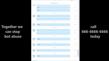 Skype bot abuse