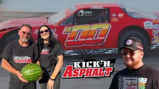 KICK’N ASPHALT - FIGHTS, FENDER BANGING, F-BOMBS, AND WATERMELON AT HICKORY SPEEDWAY!!