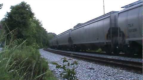 CSX northbound grain train in Smyrna,GA