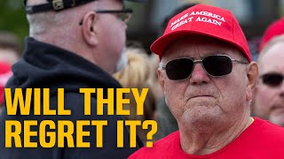 Low-income Trump voters PANIC, realize he'll SLASH their benefits