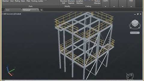 16 - Positioning Sailor Type Stairs | AutoCAD Plant 3D 2016 Structural Modeling