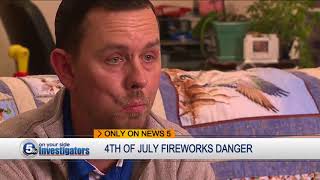 Local fireworks victim issues warning about fireworks use
