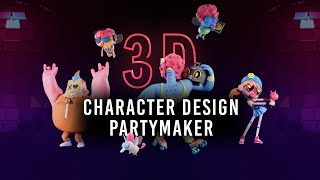 3D Character Design Partymaker | New Course screenshot 1