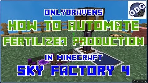 Minecraft - Sky Factory 4 - How to Automate Fertilizer Production With a Sewage Composter