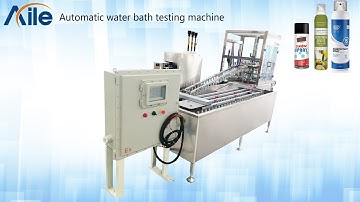 AILE 60CPM Automatic Water Bath Testing Machine Aerosol Leak Detector For Aerosol Filling Line
