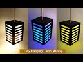 Easy Way To Make Hanging Fancy Lamp at Home | DIY Wall Lamp | Craft Village