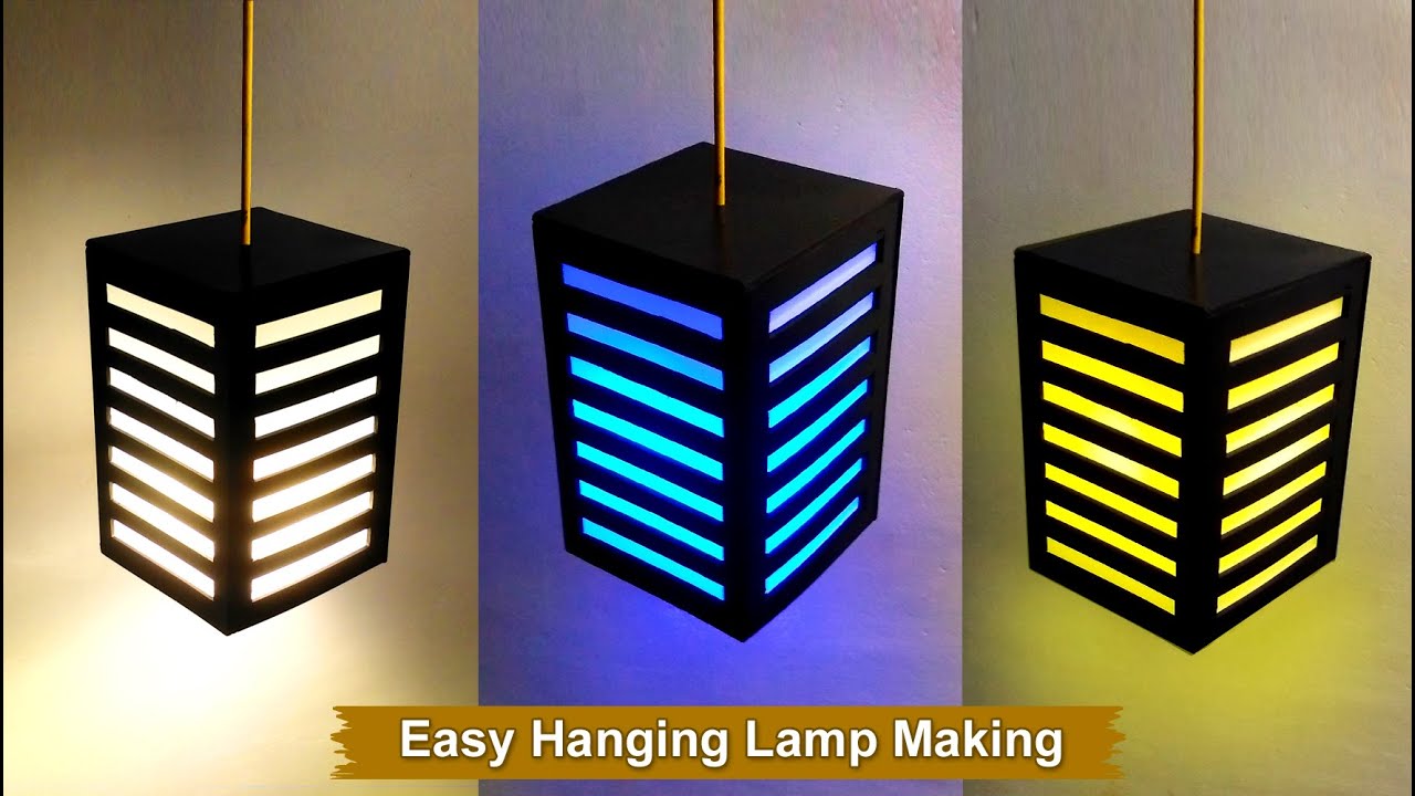 Easy Way To Make Hanging Fancy Lamp at Home | DIY Wall Lamp | Craft