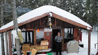 Overnighter In Our Remote Cabin, Bologna, Gravy, And Building Bunks.  Episode #56