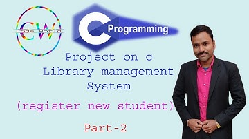 library management system project in C part 2 (registration page) using file handling and structure