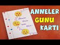 ANNELER GÜNÜ ÇOK KOLAY HEDİYE KARTI YAPIMI | DIY MOTHERS DAY CARD