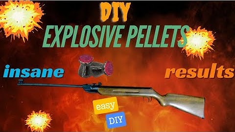 EXPLODING PELLETS DIY AT HOME EASY RECIPE #airgun #experiment #diy #airgunhunting