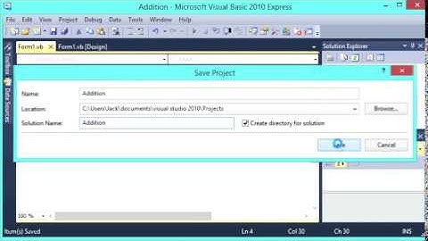 Simple Addition using Integer Variables Visual Basic 2010 Express